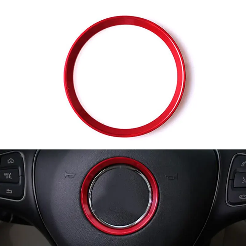 

Interior Decorative Steering Wheel Cover Trim Ring Decorative Stickers For Benz E550 E350 B200 E250 A200 W220 S Class A Class