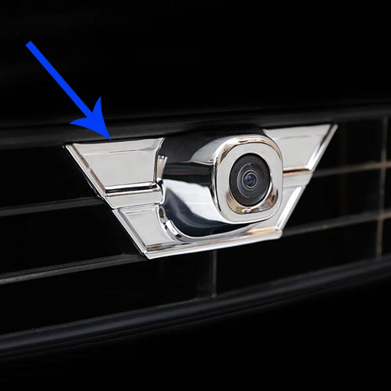 

For Toyota RAV4 2016 2017 Chrome Front Head Camera Pick-up Head Decorative Trims Exterior Accessories