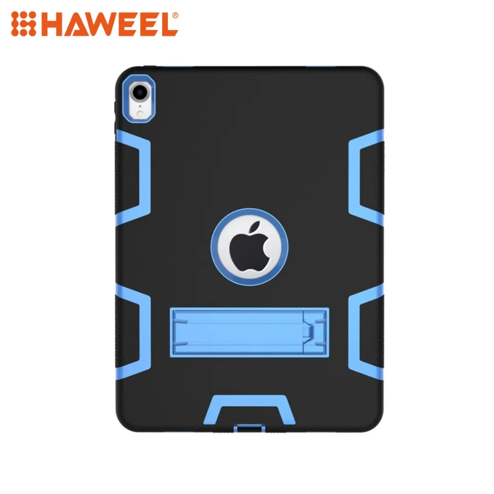 

Haweel Tablet Case For iPad Pro 11 inch 2018 Contrast Color Silicone + PC Shockproof Case