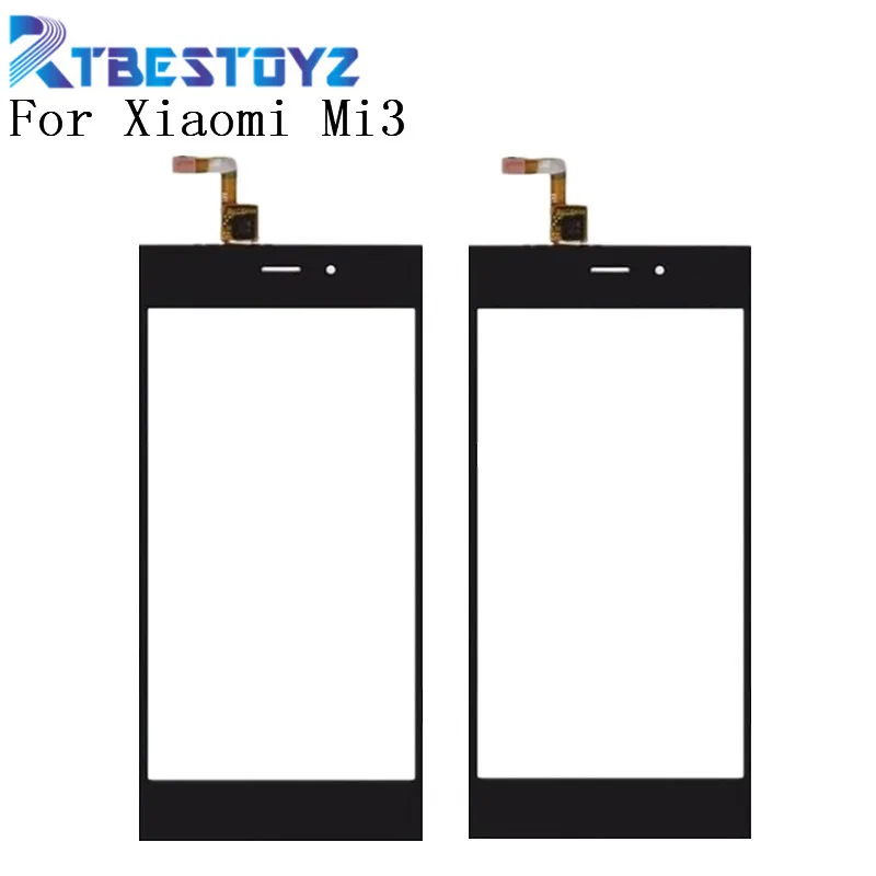 Переднее стекло RTBESTOYZ для мобильного телефона Xiaomi Mi3 M3 Mi 3 сенсорное дигитайзер