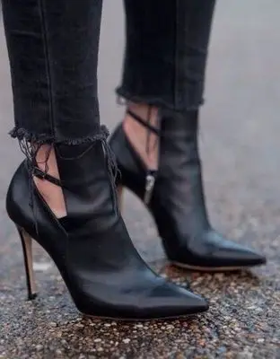 black dress shoes with ankle strap