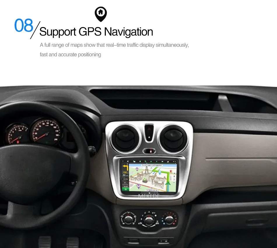 Clearance allwiner T3  HD Android 7.1 Car DVD Player For Dacia/Sandero/Duster/Captur/Lada/Xray 2 Logan WIFI GPS Navigation Radio 23