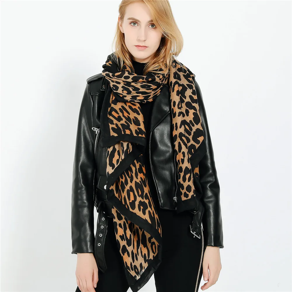 Новый Дизайн Leopard Dot кисточкой хлопковая шаль шарф печати высокое качество шейный
