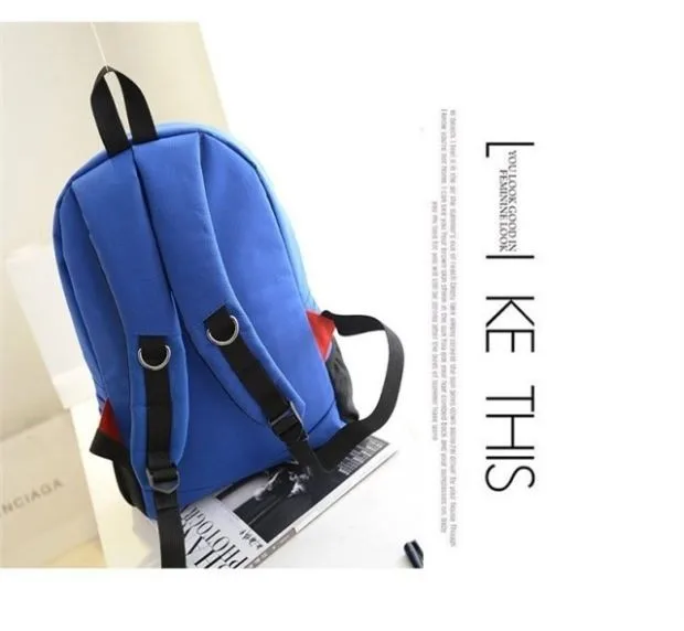 Fashion Women Outdoor Travel Sport Casual School Canvas Backpack Shark Leisure Laptop Backpacks Cheap Student Daypack