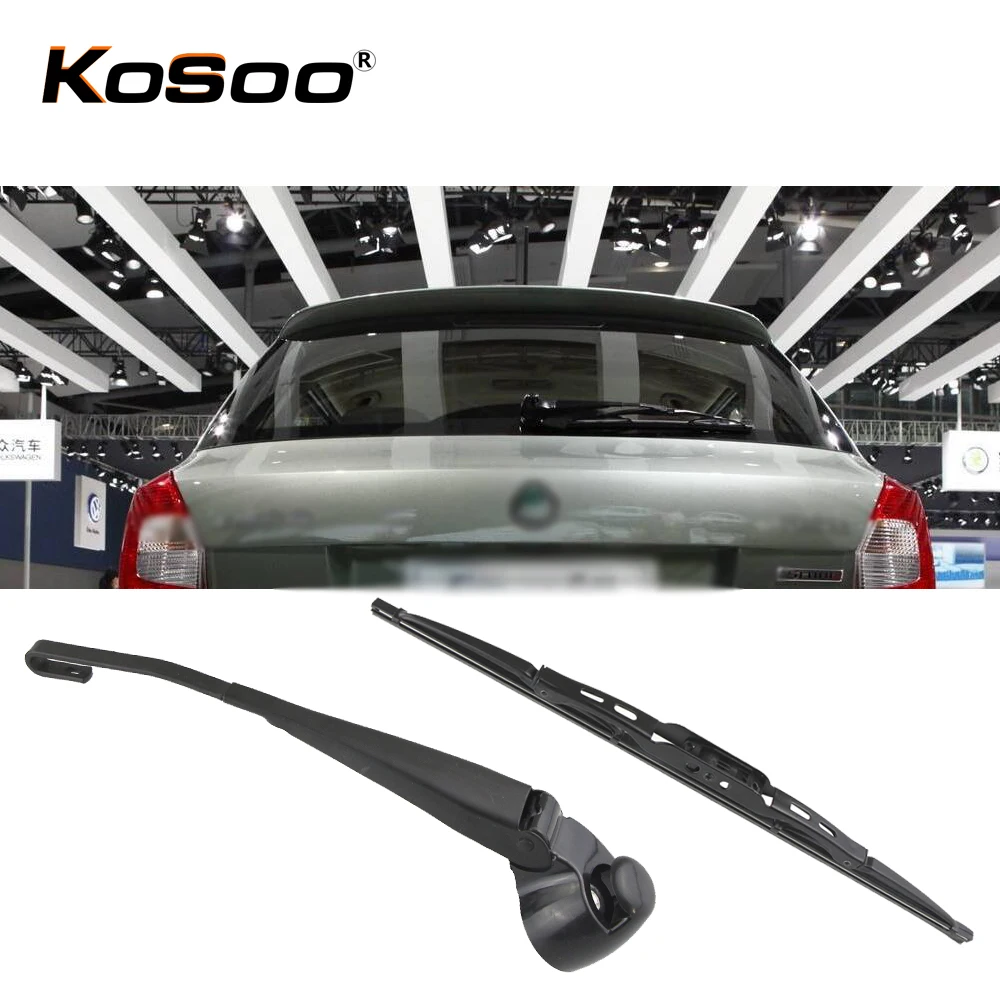 KOSOO Авто Задняя щетка автомобильного стеклоочистителя для Skoda Fabia, 355 мм 2012- заднего стекла щетки стеклоочистителя, автомобильные аксессуары Стайлинг