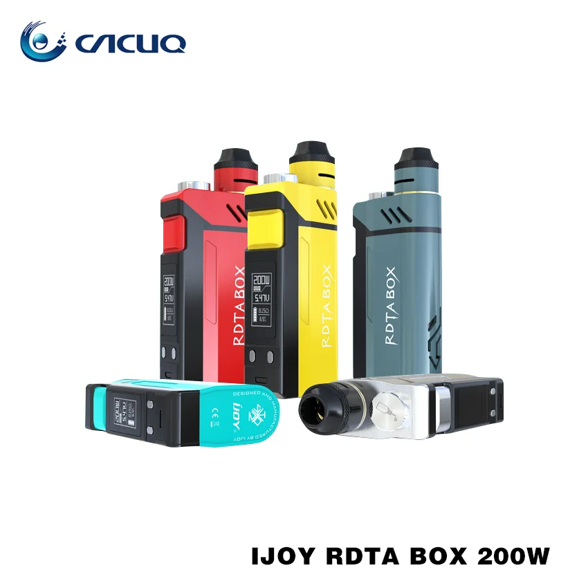 

Original IJOY RDTA BOX 200W with 12.8ml Tank IJOY IMC Interchangeable Building Deck System with OLED Screen Mechanical Mod