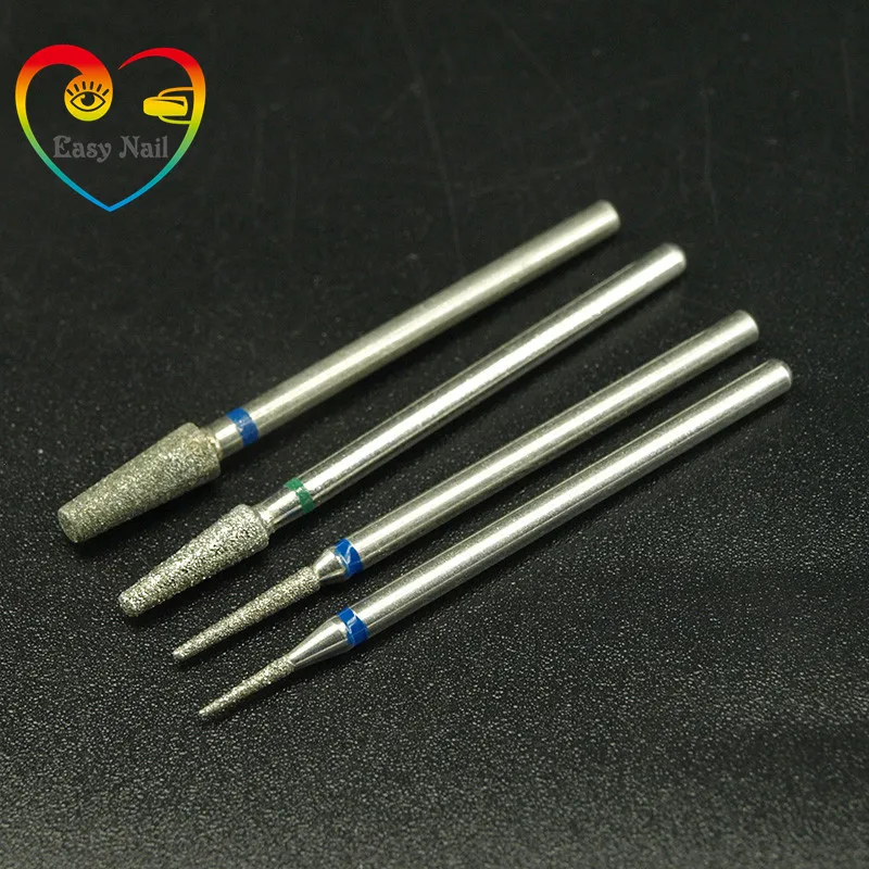 1 шт. 3/32 &quotконические плоские Алмазные Заусенцы сверло для ногтей резак из