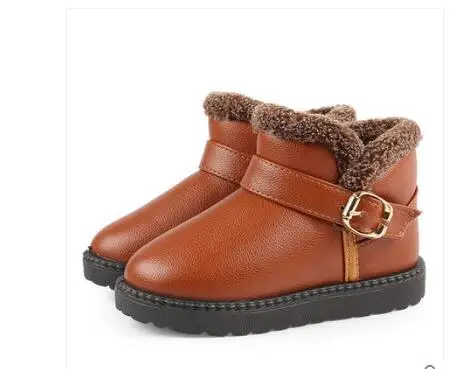 Зимние теплые детские ботинки, обувь, весенне-Осенняя обувь для мальчиков и девочек, обувь на плоской подошве, Размеры 25-36, детские ботинки для малышей