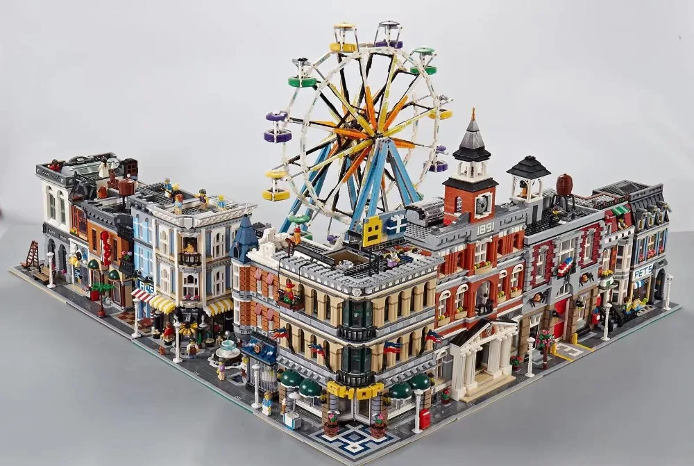 

Lepin STADT Street view architecture Creators 15002 15003 15004 15005 15007 15008 15009 15010 15011 15012 15019 legoing Building