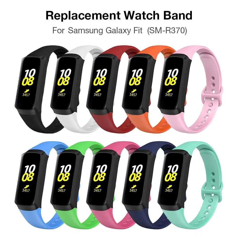 Многоцветные силиконовые Ремешки для наручных часов Samsung Galaxy Fit SM