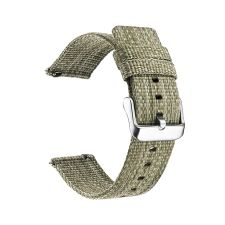 YUEDAER Ремешки для наручных часов нейлоновый ремень с металлической пряжкой ремешок для Xiaomi Huami Amazfit Bip Bit Band аксессуары для браслетов - Цвет: type 2 gray green