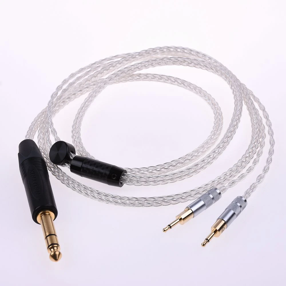 Hi End 16 Cores 5n Pcocc Silver Plated Headphone Upgrade Cable For Sennheiser Hd700 Headphone Earphone Accessories Aliexpress