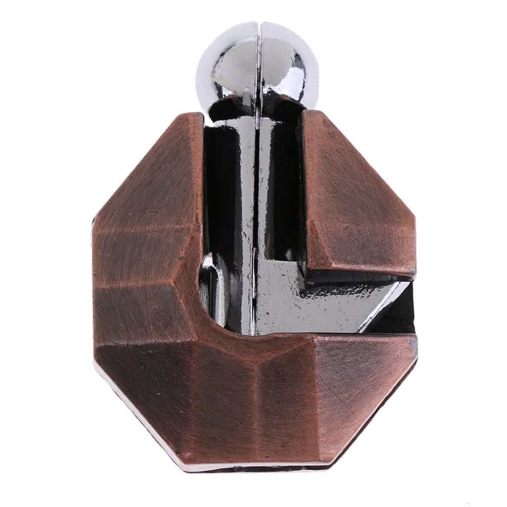 5x Vintage Lock Puzzles Brain Teaser Kids Mind Game Toy IQ Test Magic Trick