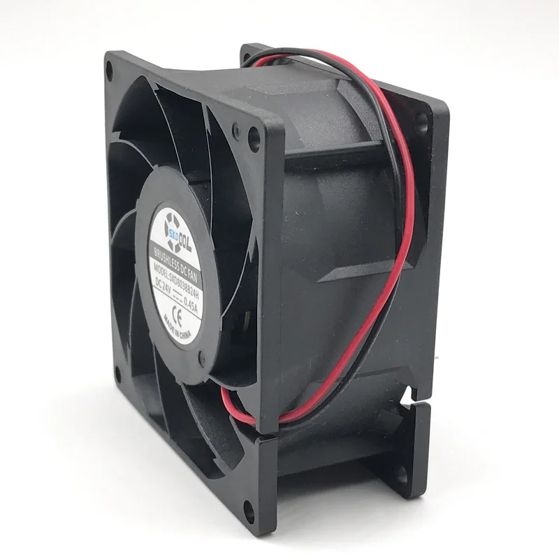 SXDOOL SXD8038B24H 80*80*38 мм DC24V 0.45A 6000 об/мин 80CFM осевой мощный вентилятор охлаждения|blower for