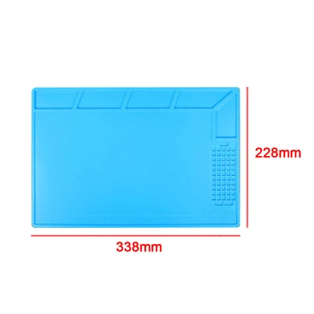 

Kaisi KS-801 Thermal Insulation Silica Platform 338x228mm for Location of Screws in Mobile Phone Welding Repair Station Tools