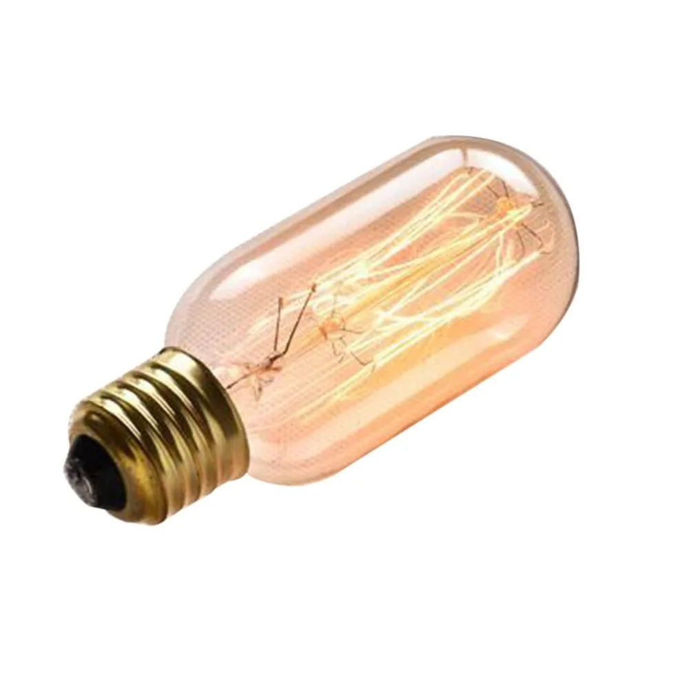 E27 яркий светодиодный светильник Промышленный стиль 40 Вт лампа накаливания подвесной светильник Теплый желтый свет Крытый декоративный светильник для дома T45