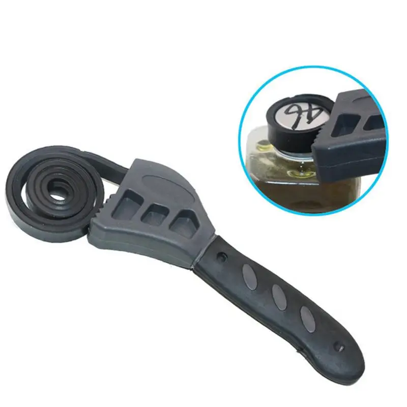 

VORCOOL 2 In 1 500mm Adjustable Oil Filter Wrench Rubber Strap Spanner Wrench with Frosted Handle Auto Car Remove Repair Tool