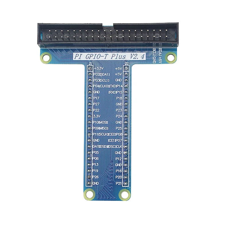 GPIO Т-образный модуль расширения плата адаптер с 40 Pin GPIO женский Радужный кабель для Raspberry Pi3/2 Модель B - Цвет: only GPIO Board