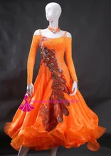 New Standard Ballroom Dance Competition Dresses Lady’s High Quality Custom Made Stage Tango Waltz Dancing Dress