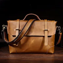 Высокое качество, Crazy Horse, Воловья кожа, мужской портфель, сумка, винтажная, деловая, сумка-тоут, мужская, натуральная кожа, сумка через плечо