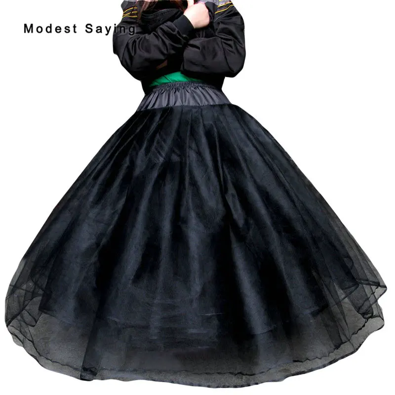 Black 8 Layers No Hoops Petticoats Underskirts For Big Ball Gown Wedding Dresses 2018 Bridal Gowns Wedding Accessories Crinoline Black 8 Layers No Hoops Petticoats Underskirts For Big Ball Gown Wedding Dresses 2018 Bridal Gowns Wedding Accessories Crinoline