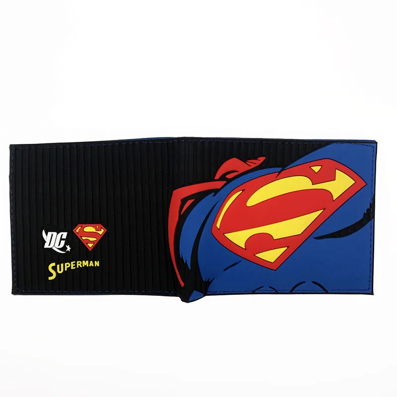 3D кошелек с изображением героев комиксов, Железного человека, Тора/Капитана Америки/Звездных войн, кредитный держатель для карт, мультяшный кошелек - Цвет: Superman E