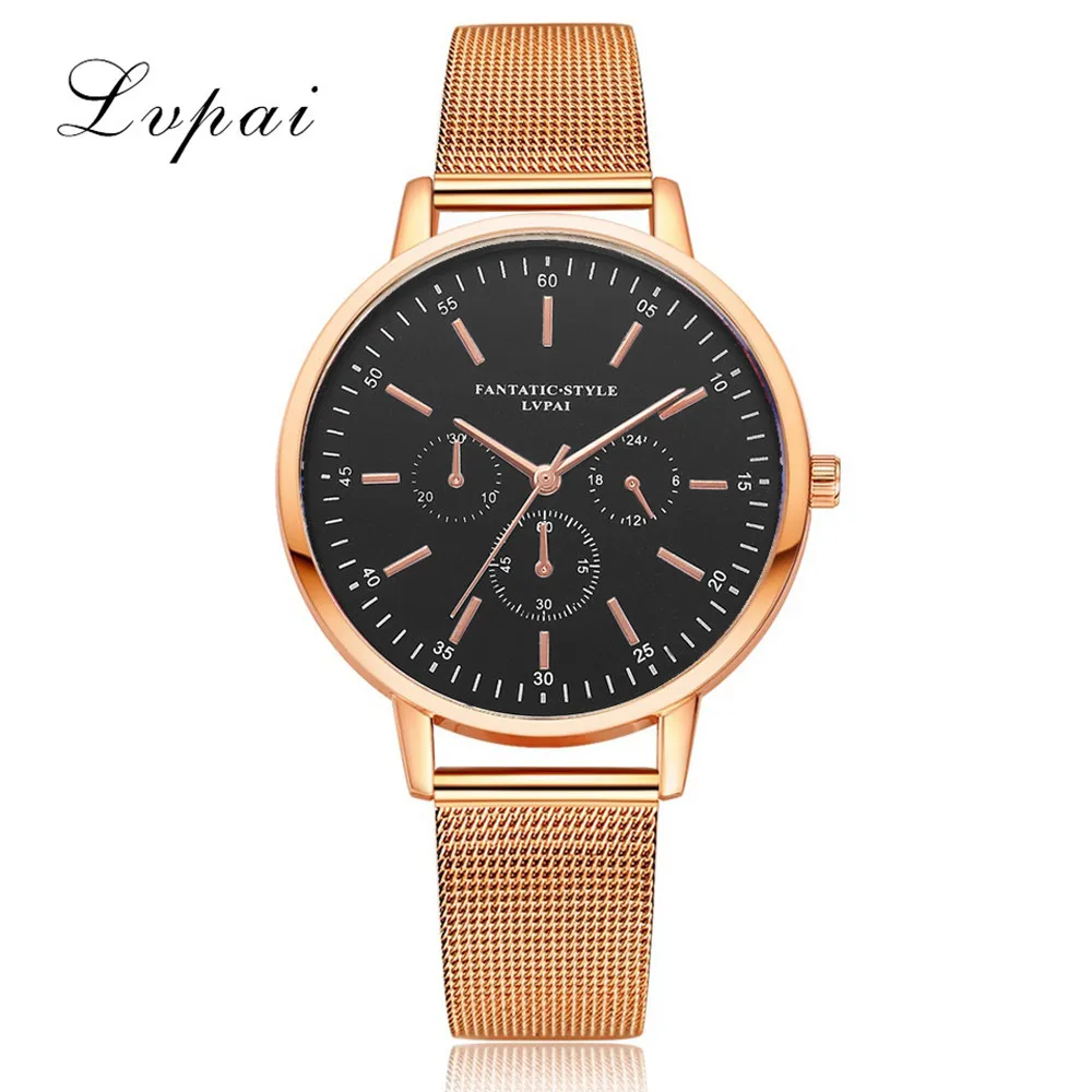 Lvpai Brand Fashion Women's Casual Quartz Mesh Belt Three eye Watch Analog Wrist Watch Relogio Feminino Fashion Women Gifts Lvpai Brand Fashion Women's Casual Quartz Mesh Belt Three eye Watch Analog Wrist Watch Relogio Feminino Fashion Women Gifts
