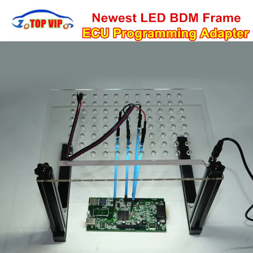 

LED BDM Frame Acrylic ECU Programmer Full Set BDM Frame With 4Pcs Probe Pens For KTAG KESS V2 Fgtech BDM100 Car ECU Tool LED BDM