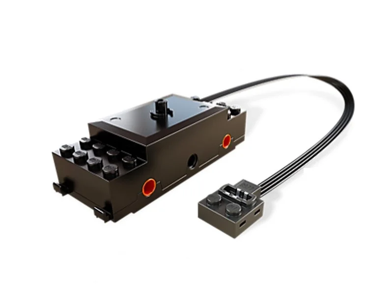 MOC 88002 Train Power Group Technic Motor Building Blocks Bricks Streight And Curve Track Rail Figures