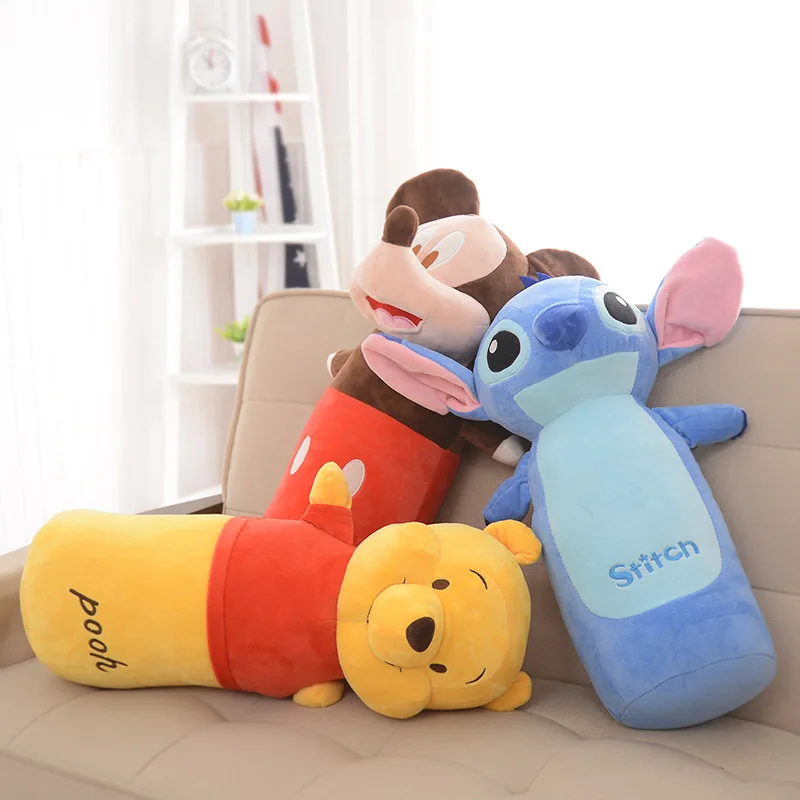 Disney Mickey Mouse Stitch Cartoon Pillow Cushion Plush Toy Decoration Adult Children Birthday Gift Pregnant woman pillow