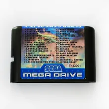 32 в 1 Th32001 SEGA GENESIS MegaDrive 16 бит игровая Карта