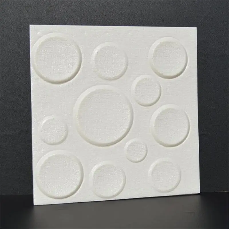 

PE Foam Elastic 3D Plate Square Wall Sticker 30*30cm Home Decor Living Room TV Sofa Wall Self-adhesive DIY Art Mural Wallpaper