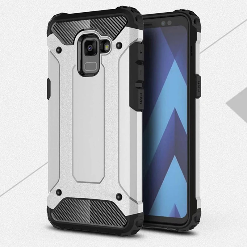 

Soft Silicon + PC Hard Armor Anti-knock Back Cover Cases For Samsung Galaxy A5 2018 A530 A530F A530H Case