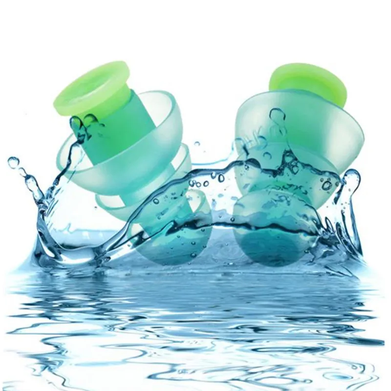 Reusable Silicone Ear plugs Noise Cancelling Hearing Protection Earplugs Waterproof for Swimming Sleeping Studying Boxed Package