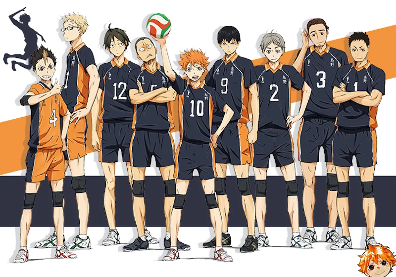 Симпатичные Единорог Аниме Haikyuu 9 символов Джерси костюм унисекс Karasuno средней школы клуб Косплэй костюм спортивная форма