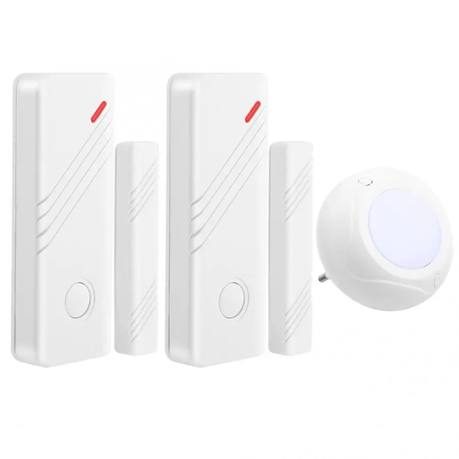 sirena alarma sirene alarme Wireless Security Alarm 1 Sound Light Siren 2 Infrared Sensor 2 Magnetic Sensor(JD11+03D+03B