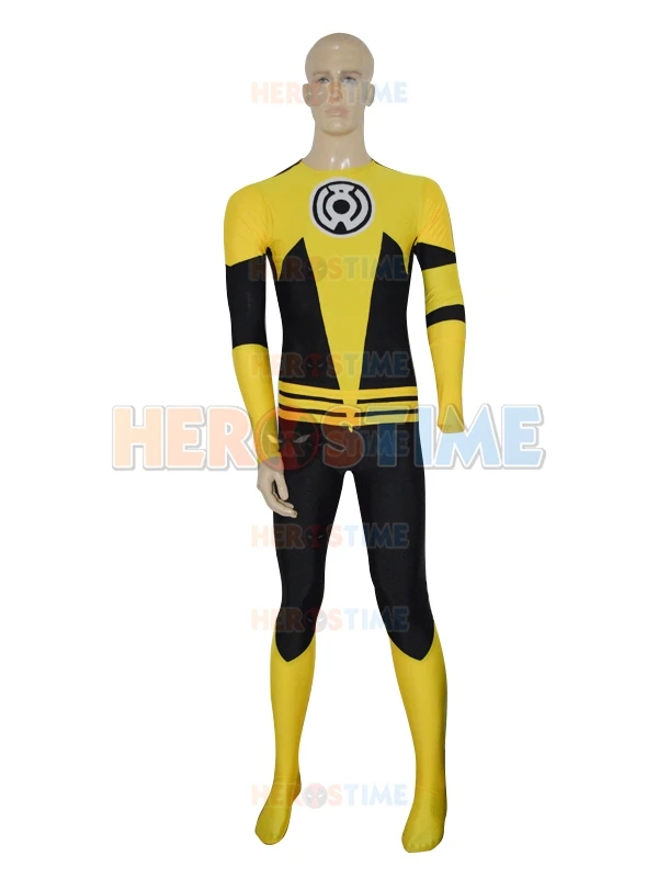 Yellow Lantern Costume Sinestro Corps Custom Superhero Costume Spandex