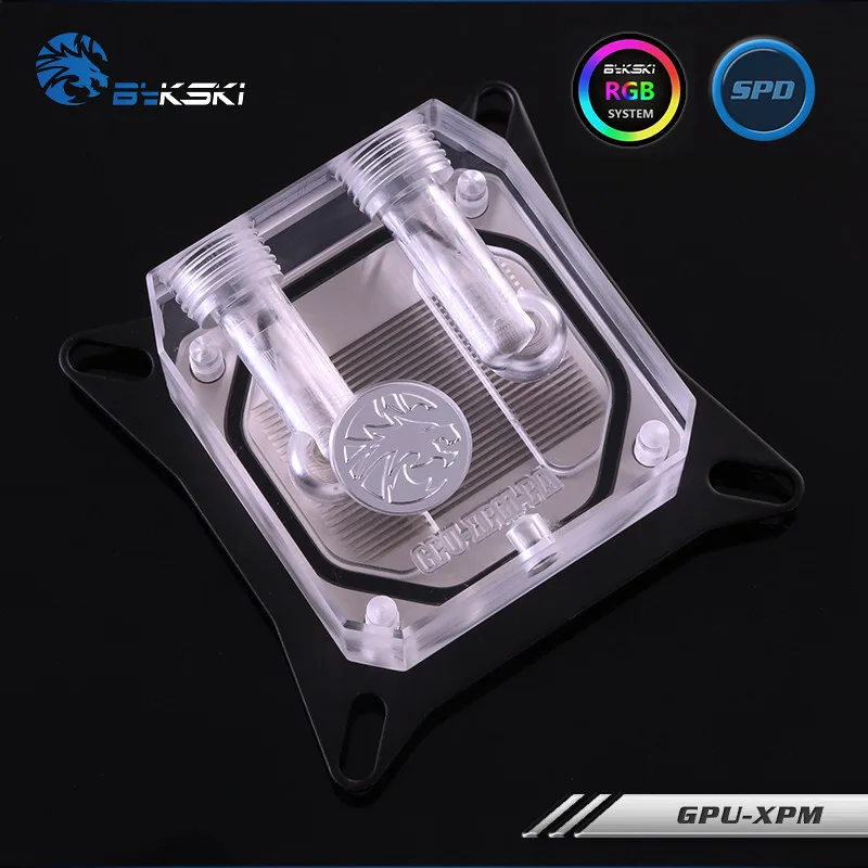 

Byksi Graphics Card Water Cooling Radiator Water Block Universal For GPU Core Acrylic Version GPU-XPM