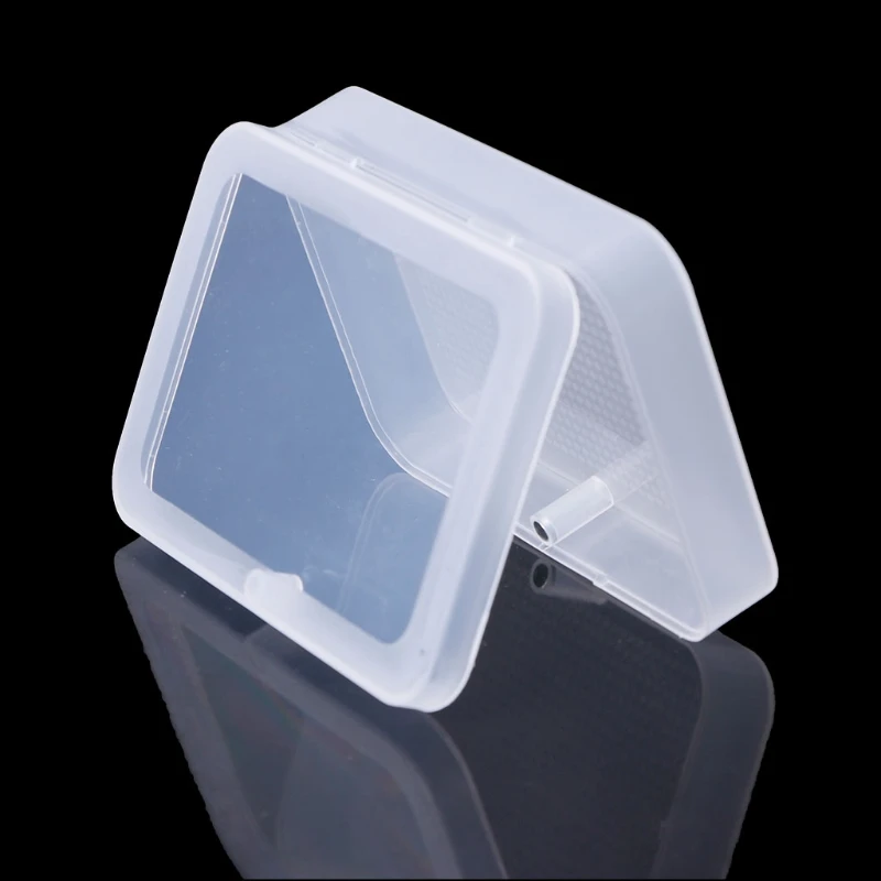 Прямоугольный пластиковый чехол для хранения Коллекционная коробка контейнер для ювелирных бус визитных карточек коробка аксессуары для аппаратных средств Органайзер