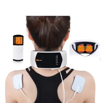 

Wireless Remote Control Neck Massager Far Infrared Heat Therapy For Neck Massage Neck Pillow Pain Relief Machine Health Care