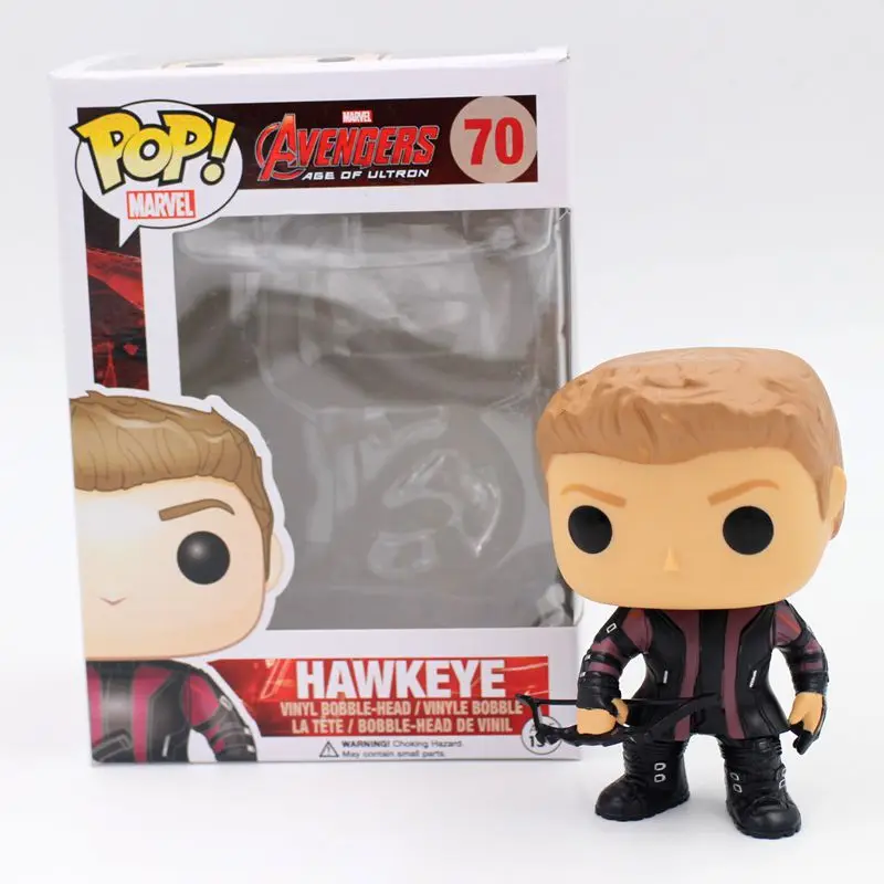 

Funko POP Official Vinyl Action Figure Avengers Age of Ultron Hawkeye Bobble Head Collectible Decoration Toy with Original Box