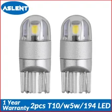 Buy Aslent 2pcs T10 W5W 194 LED 3030SMD Car Light Bulbs Auto Lamp Clearance Break Turn Reading Lights Ice blue white red yellow 12v Free Shipping