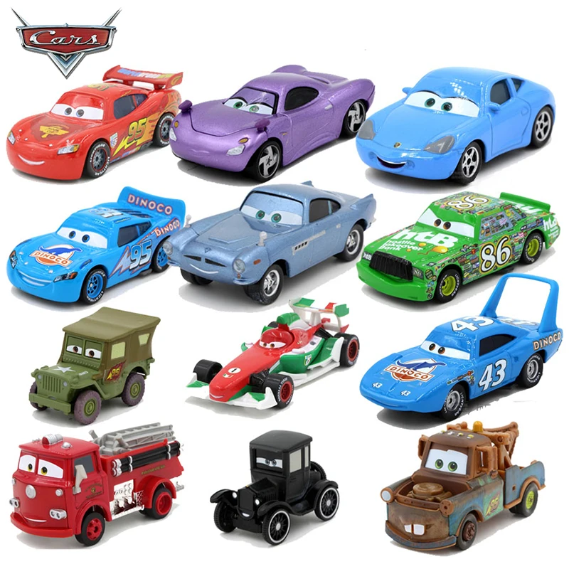 Disney Pixar Cars 3 Lightning McQueen Mater Jackson Storm для мальчика литой под давлением металлический