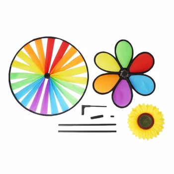 

Windmill Toys Children Kids Garden Decoration Flowers Colorful Outdoors Spinner