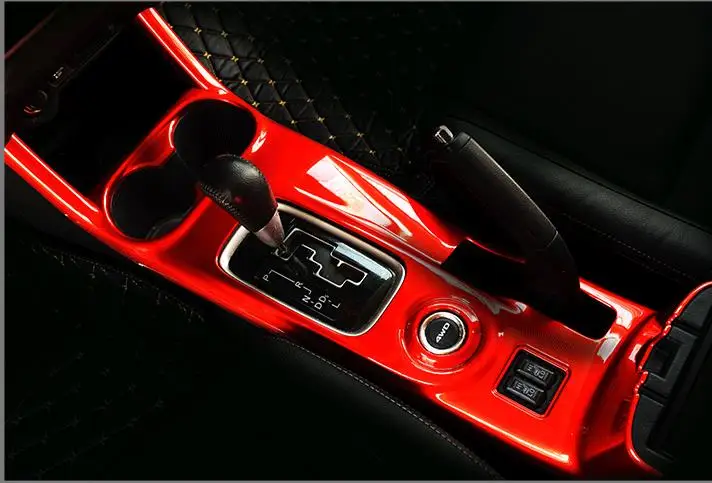 Для Mitsubishi Outlander 2013- картины черная палка уровня переключения передач база передний держатель стакана воды крышка отделка Авто Крышка