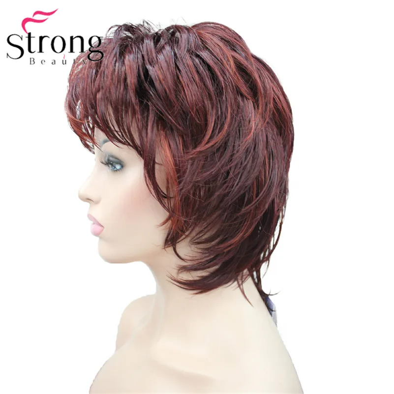 Short Soft Shaggy Layered Silver Mix Classic Cap Full Synthetic Wig