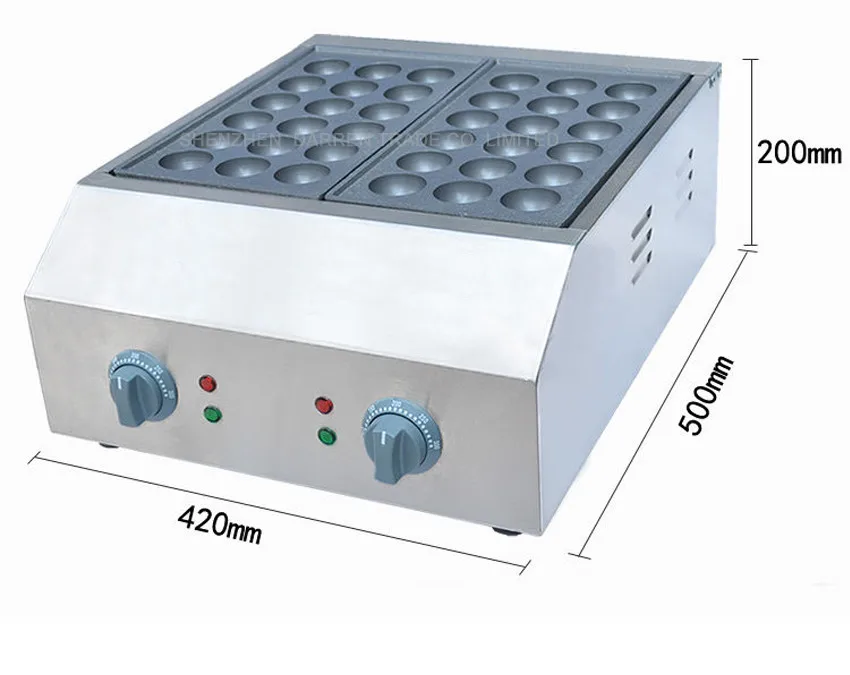 1 шт. Высококачественная серийная Электрический 2 пластины 36 отверстие устройство для приготовления такояки машина гриль для рыбных шариков 110 V или 220 V 4KW