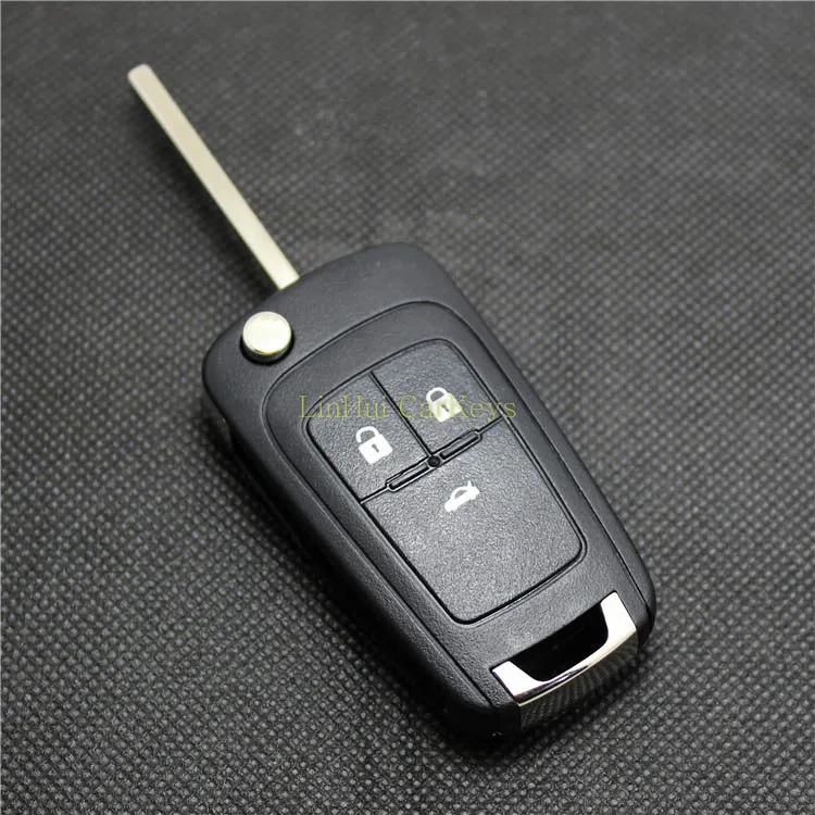 

PINECONE for CHEVROLET CRUZE MALIBU 3 Buttons Smart Key Case Uncut Blank Brass Blade Original Quality Replacement Key Shell 1Pc