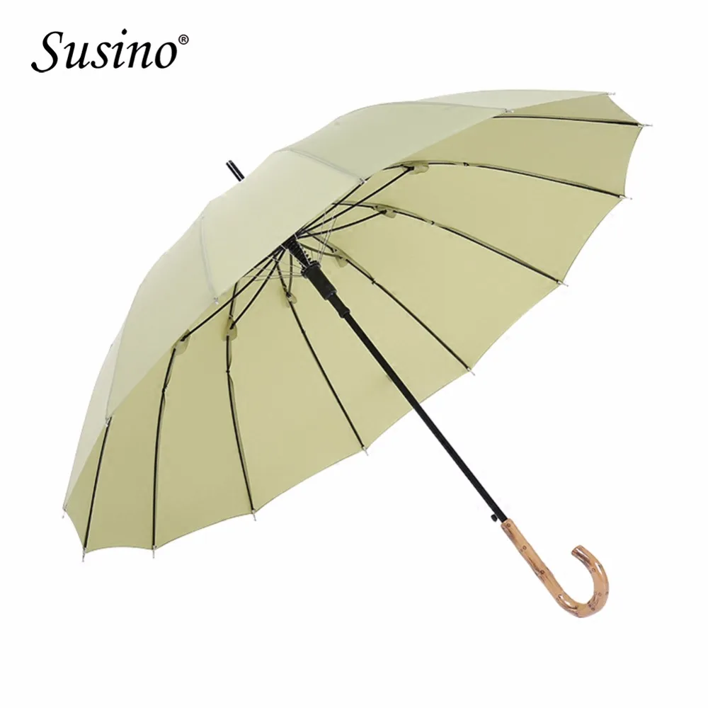 Susino Umbrella Windproof Compact Travel Gift Big 14 ribs Auto Open