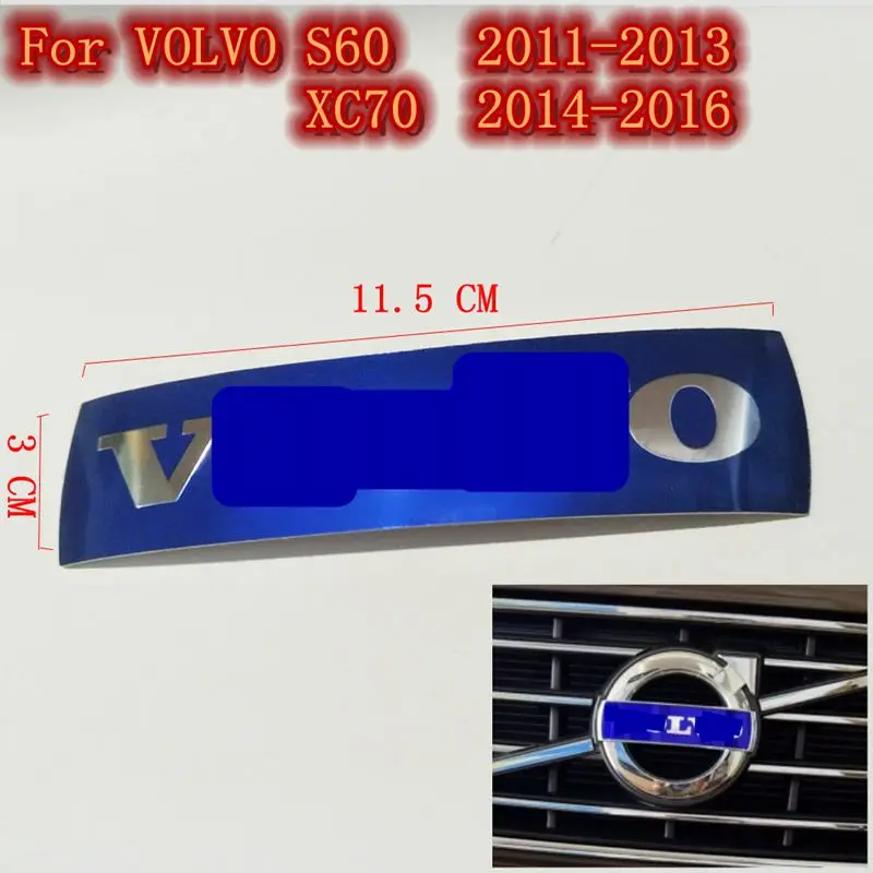 

For VOLVO Grille Blue Badge Emblems Logo XC60 S60 XC70 XC90 S40 V40 V60 Car Front Sign Front bumper Grid Sign Label OEM31214625